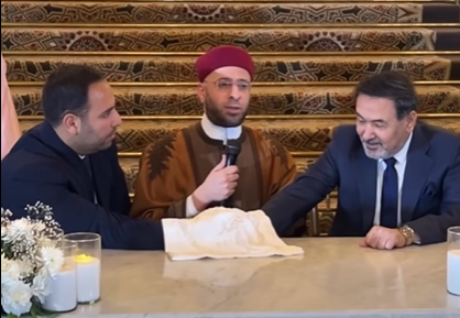 <strong>خيري رمضان يحتفل بعقد قران ابنته شهد</strong>