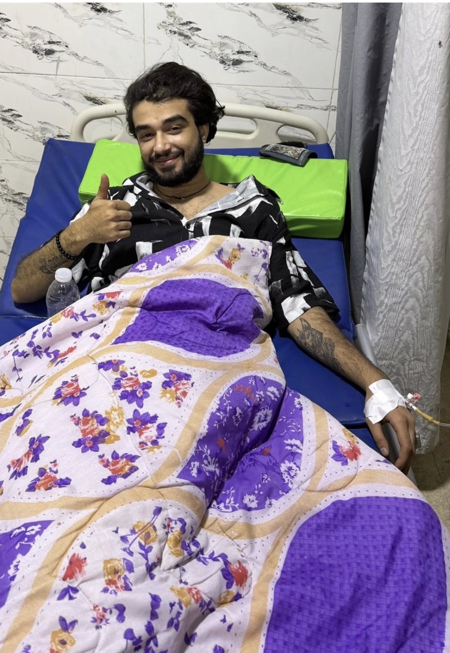 <strong>خالد الفايد داخل المستشفى</strong>
