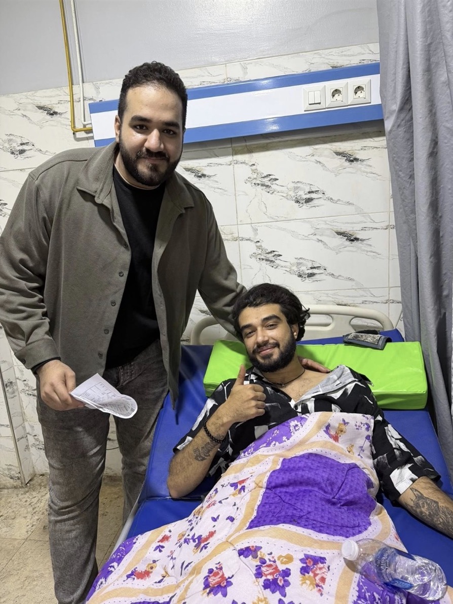 <strong>خالد الفايد داخل المستشفى</strong>