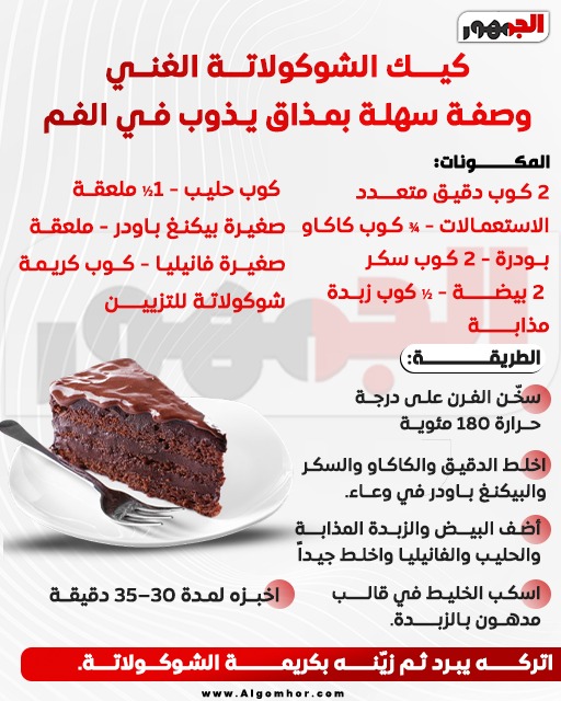 <strong>كيك الشوكولاتة</strong>