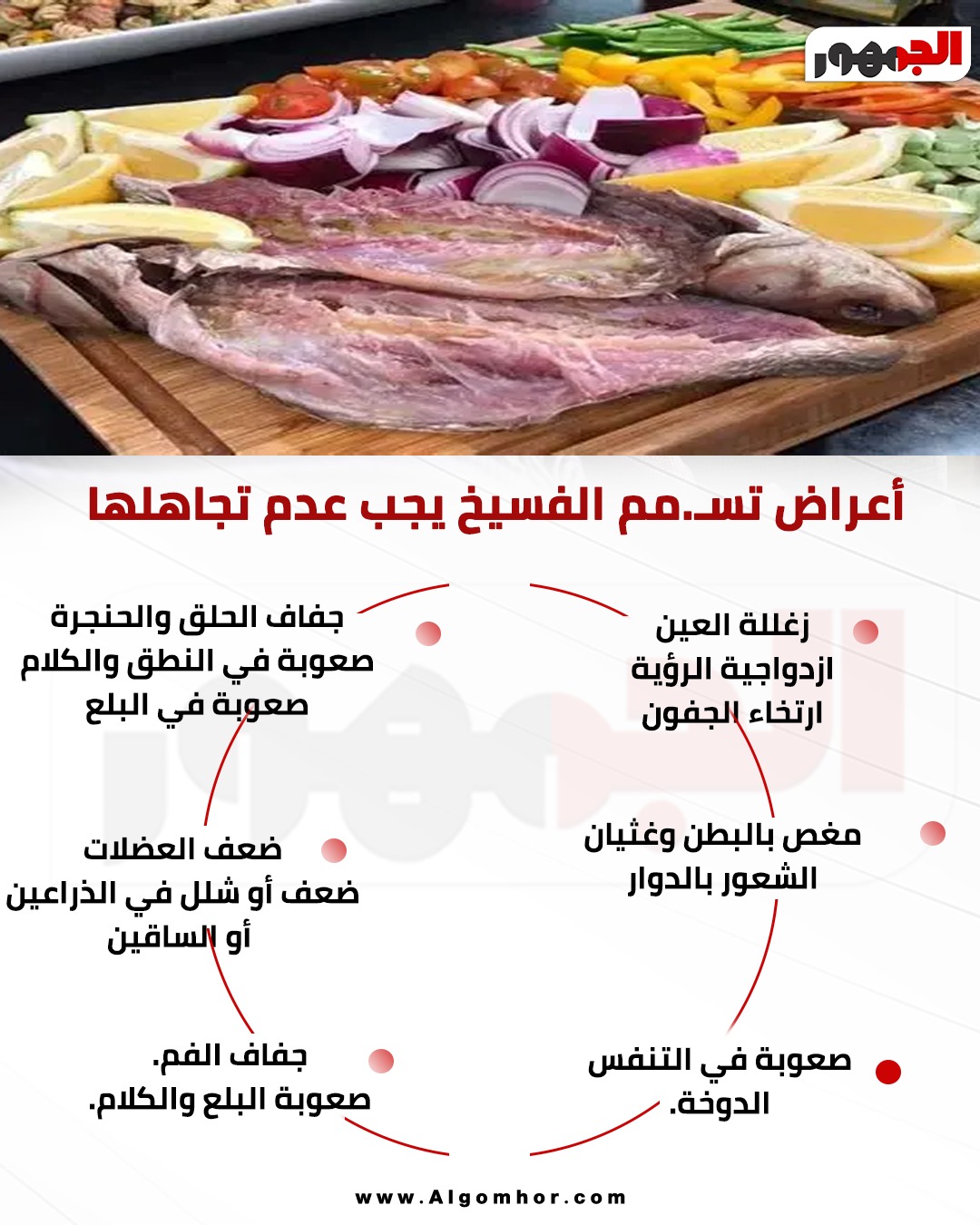 أعراض تسمم الفسيخ&nbsp;