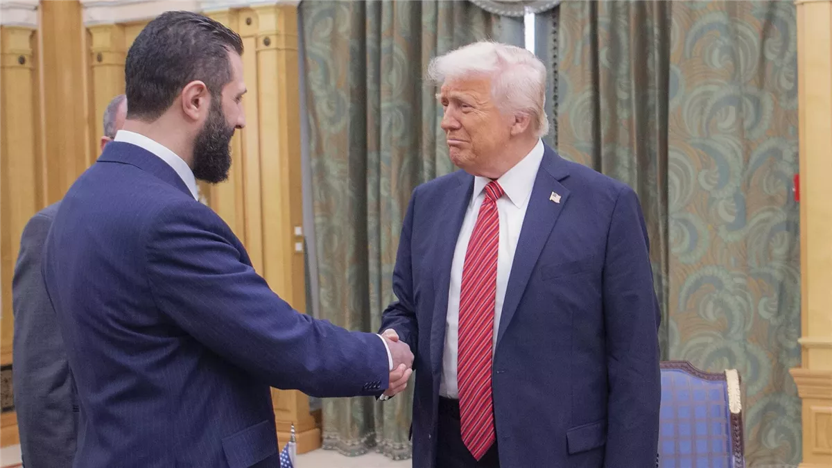 <strong>الرئيس الأمريكي ونظيره السوري </strong>