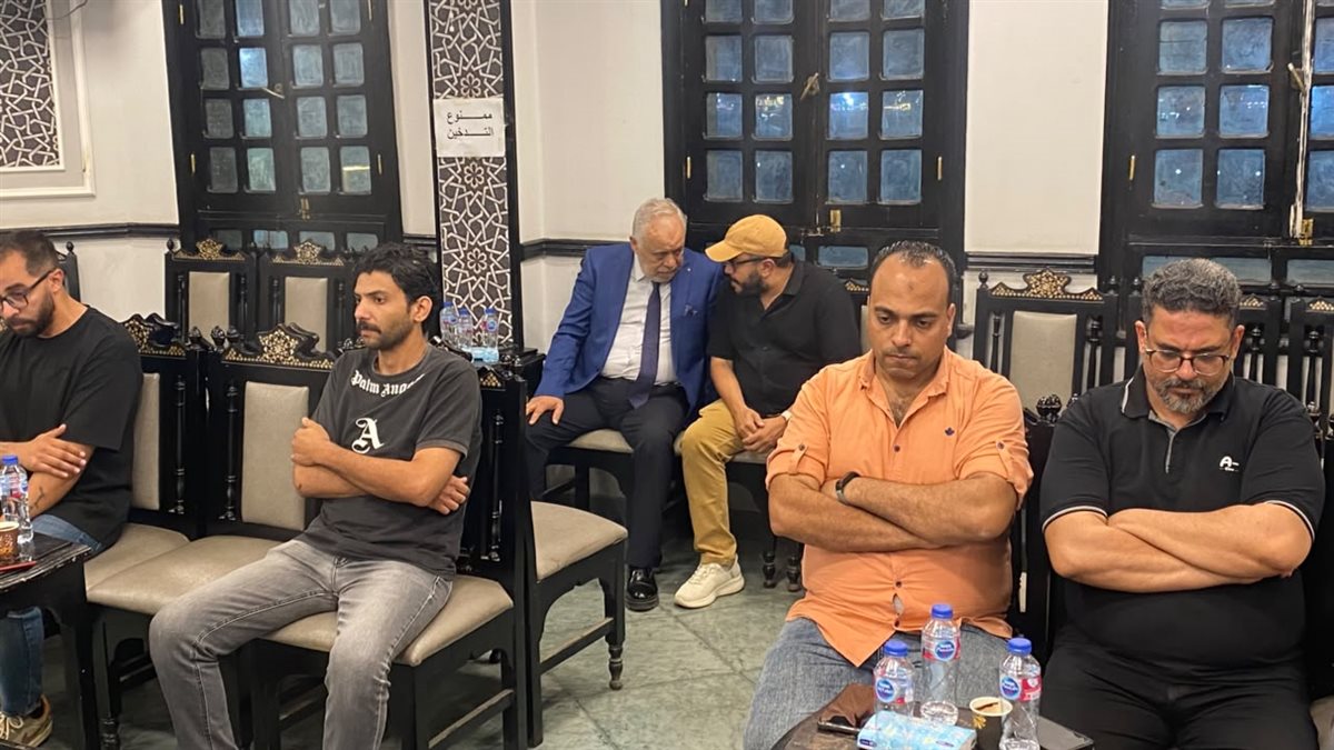 <strong>عزاء الفنان الراحل كريم عبد العليم</strong>