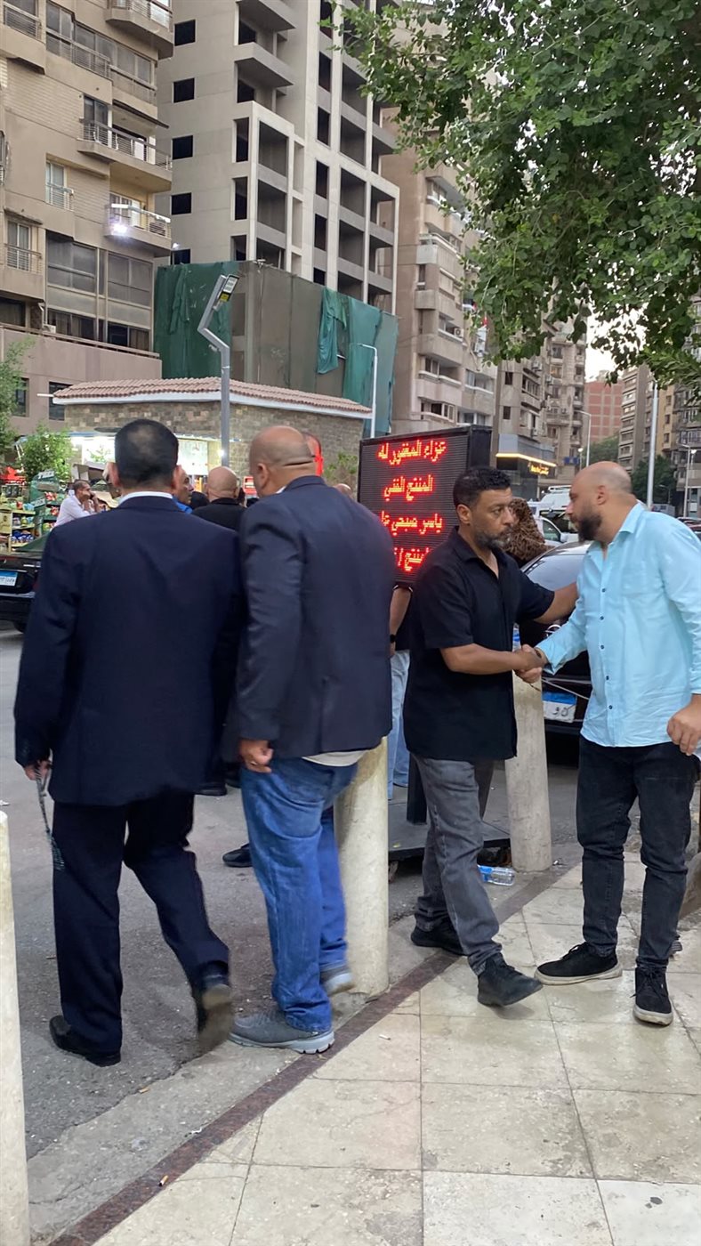 <strong>مراسم عزاء المنتج الفني الراحل ياسر صبحي</strong>