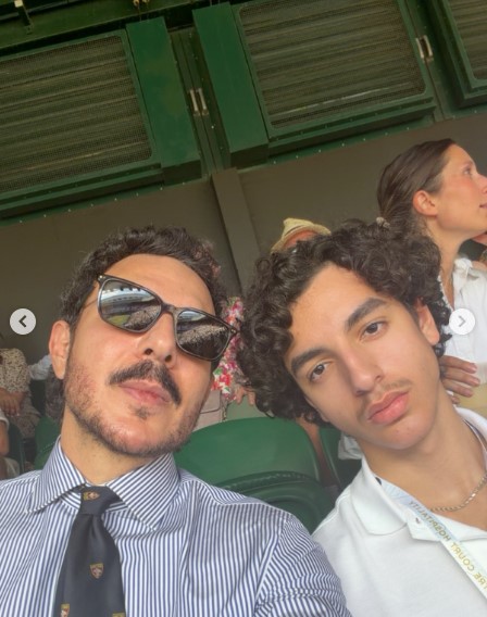<strong>باسل خياط وابنه شمس</strong>