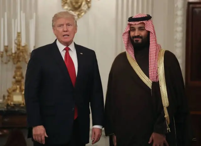 واي العهد السعودي والرئيس الأمريكي
