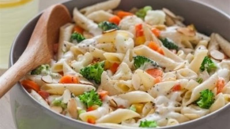 مكرونة بالوايت صوص
