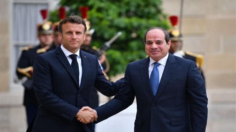 الرئيس السيسي ونظيره الفرنسي - أرشيفية