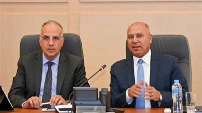 وزيرا النقل والري يناقشان موقف المشروعات المشتركة بين الوزارتين