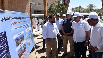 تفاصيل الأعمال بمشروع تطوير منظومة إدارة الري والصرف بالواحة بمرحلتيه