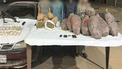 ضبط 5 عناصراجرميه  وبحوزتهم كميه كبيره من المخدرات  باسوان