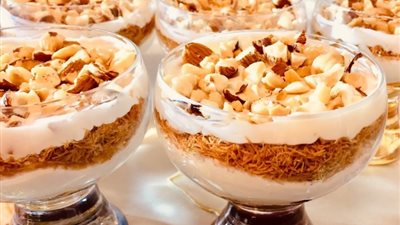 طريقة عمل كاسات الكنافة في خطوات بسيطة
