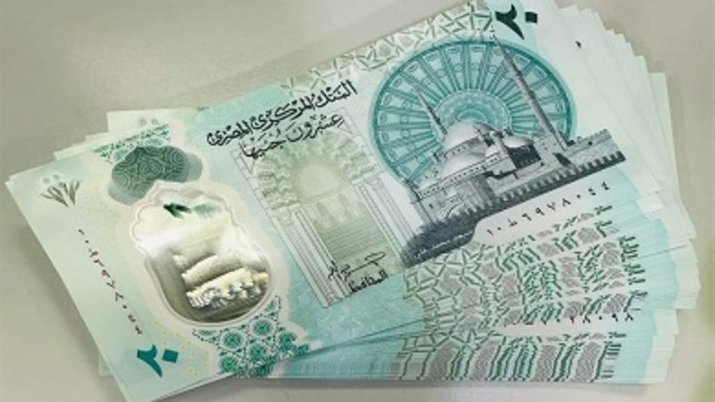 العملة البلاستيكية فئة الـ20 جنيهاً