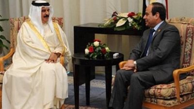 الرئيس السيسى يستقبل ملك البحرين فى العلمين