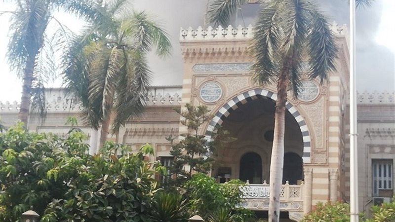 حريق وزارة الأوقاف