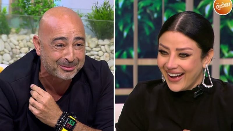 الاعلامي جميل سعيد مع رضوى الشربيني
