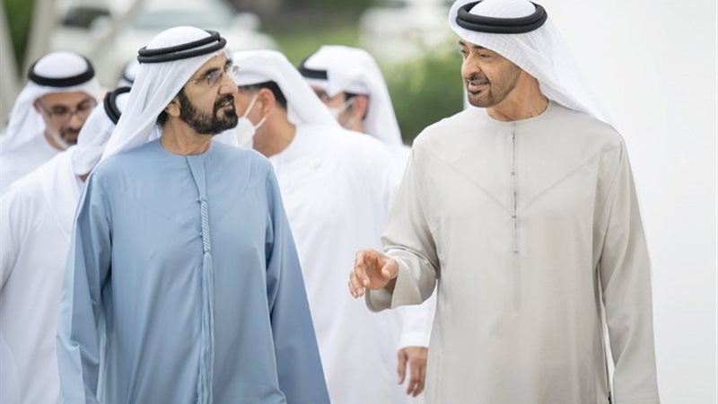 الشيخ محمد بن زايد ونائبه الشيخ محمد بن راشد