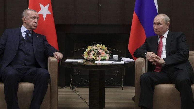 فلاديمير بوتين ونظيره التركي