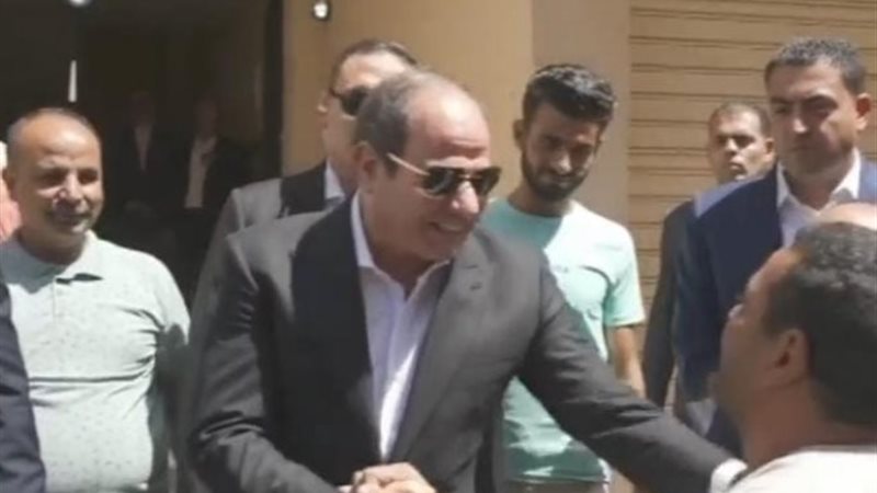 الرئيس عبدالفتاح السيسي في سدس الأمراء