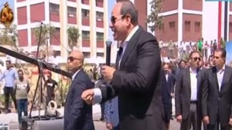 جانب من زيارة الرئيس لمحافظة بني سويف