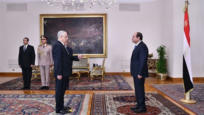 الرئيس السيسي يشهد أداء حلف اليمين للمستشار محمد شوقي عياد