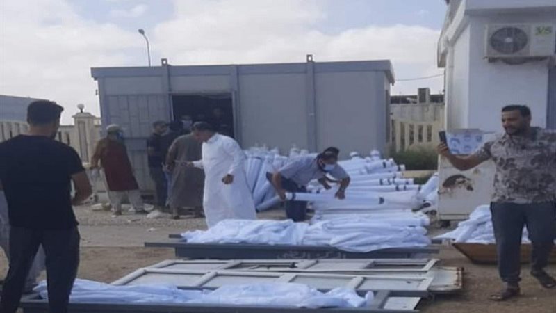 ضحايا إعصار ليبيا