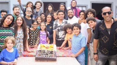 أبطال مسلسل أرواح خفية يحتفلون بانتهاء تصوير العمل