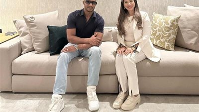 محمد رمضان ضيفا في منزل محافظ البنك المركزي السابق