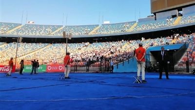 انتشار أمني مكثف بإستاد القاهرة لتأمين مباراة الزمالك والمقاولون