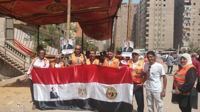 أمانة «حماة الوطن» بالقاهرة يحتشدون لتحرير توكيلات دعم الرئيس السيسي