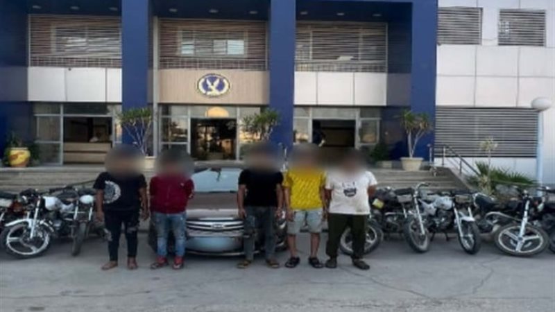 المتهمين والمضبوطات