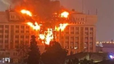 النيابة العامة تستمع لـ 33 مصاب في حريق مبنى مديرية أمن الإسماعيلية