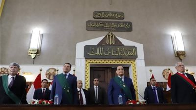برئاسة القاضي حسنى عبد اللطيف.. مراسم حلف اليمين للقضاة الجدد  للجلوس على منصة القضاء