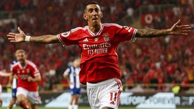 دي ماريا يقود تشكيل بنفيكا أمام إنتر ميلان بدوري الأبطال