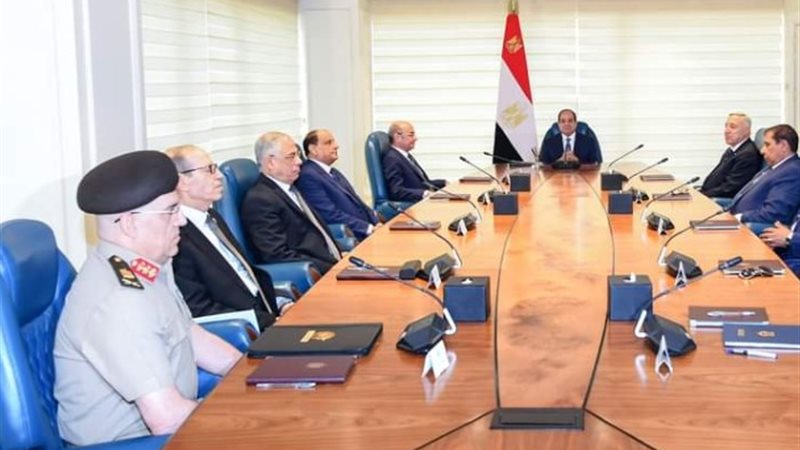 من اجتماع الرئيس عبد الفتاح السيسي