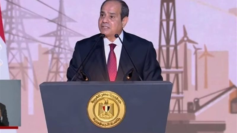 الرئيس السيسى خلال اعلانه الترشح