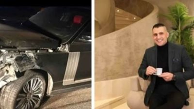 أول رد من هشام ربيع طليق «بوسي» عن حادث السير: «قضاء وقدر »