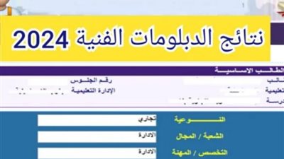 ظهرت الآن، نتيجة الدبلومات الفنية 2024 على موقع وزارة التربية والتعليم