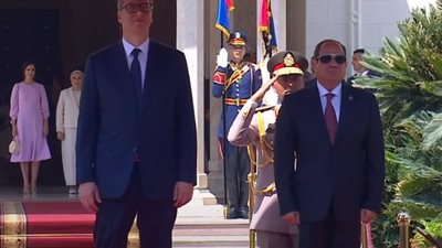 الرئيس عبدالفتاح السيسي يستقبل رئيس جمهورية صربيا بقصر الاتحادية