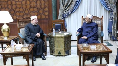 شيخ الأزهر لـ«المفتي»: ندعم المؤسسات الدينية لتحقيق أمن الوطن
