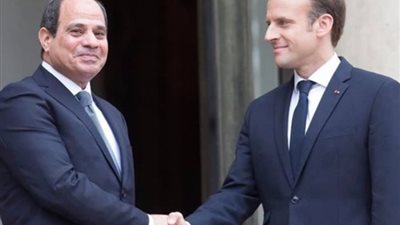 الرئيس الفرنسى يثمن الجهود المصرية منذ اندلاع الأزمة في غزة