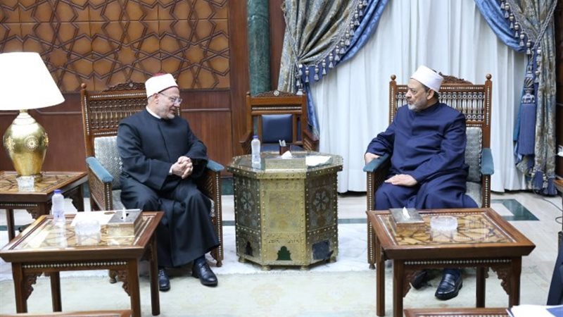 مفتي الجمهورية يزور شيخ الأزهر