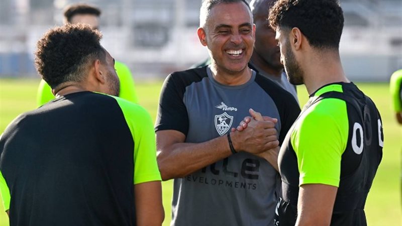 جوميز مع لاعبي الزمالك