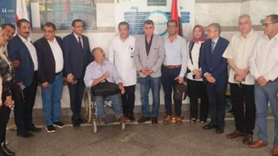 البلشي ولجنة الصحفيين الفلسطينيين يزوران رولا الدرة بمستشفى المنصورة الدولي
