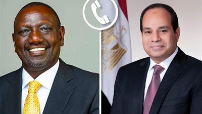 الرئيس السيسي يتلقى اتصالا هاتفيا من الرئيس الكيني لبحث العلاقات الثنائية