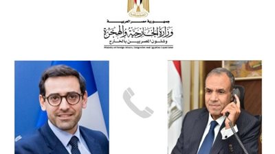 وزير الخارجية يناقش مع نظيره الفرنسي تطورات الأوضاع في غزة والسودان