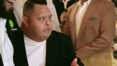 ولعها رقص، أمح الدولي يشعل حفل زفاف مروان عطية (فيديو)