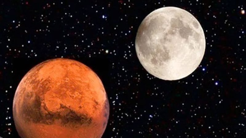 القمر يقترن بسيد الخواتم طوال الليل ويُشاهد بالعين المجردة
