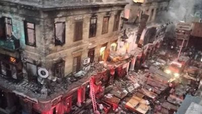 قرار جديد من النيابة بشأن واقعة حريق مخزن ملابس بالعتبة