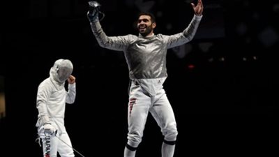 زياد السيسي يتأهل لربع نهائي منافسات السلاح بعد إقصاء بطل أمريكا